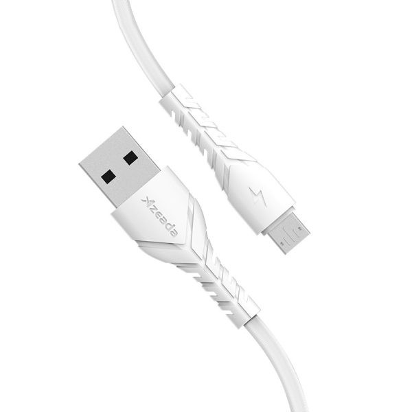 Фото - Кабель синхронізації даних Proda PD-B47m Micro USB Quick Charge 3А White (PD-B47m-WHT)