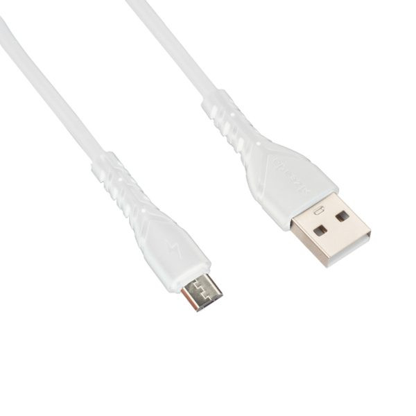 Фото - Кабель синхронізації даних Proda PD-B47m Micro USB Quick Charge 3А White (PD-B47m-WHT)