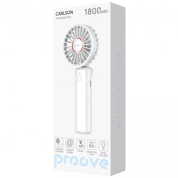 Фото - Вентилятор портативный Proove Carlson white (PFCN03002002)