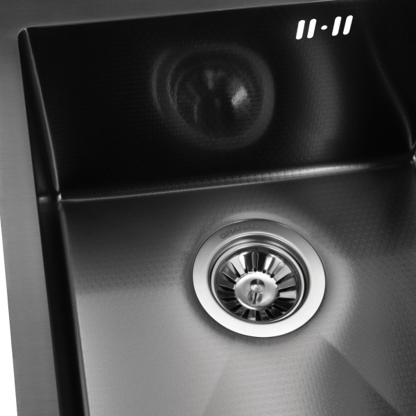 Фото - Мийка кухонна GRANADO Pravia S201 black honeycomb