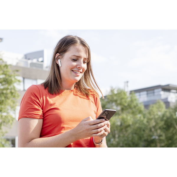 Фото - Наушники вкладыши беспроводные TWS Trust Primo Touch True Wireless Mic White (23783)