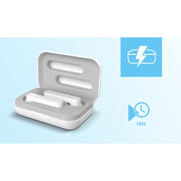 Фото - Наушники вкладыши беспроводные TWS Trust Primo Touch True Wireless Mic White (23783)