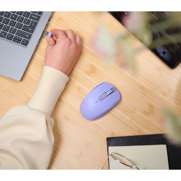 Фото - Миша бездротова Trust Ozaa Wireless Mouse Purple (25384)