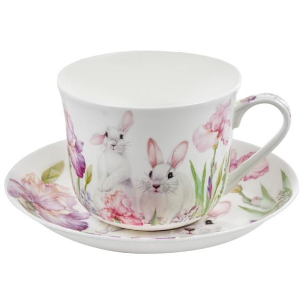 Фото - Чашка Lefard Кролик у квітах 470 мл 2 пр. (924-804) Фото - Чашка Lefard Кролик у квітах 470 мл 2 пр. (924-804)