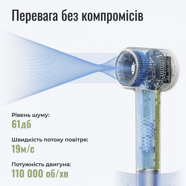 Фото - Фен Laifen MINI голубой ледниковый (1HD31-S-EU-BE-001)