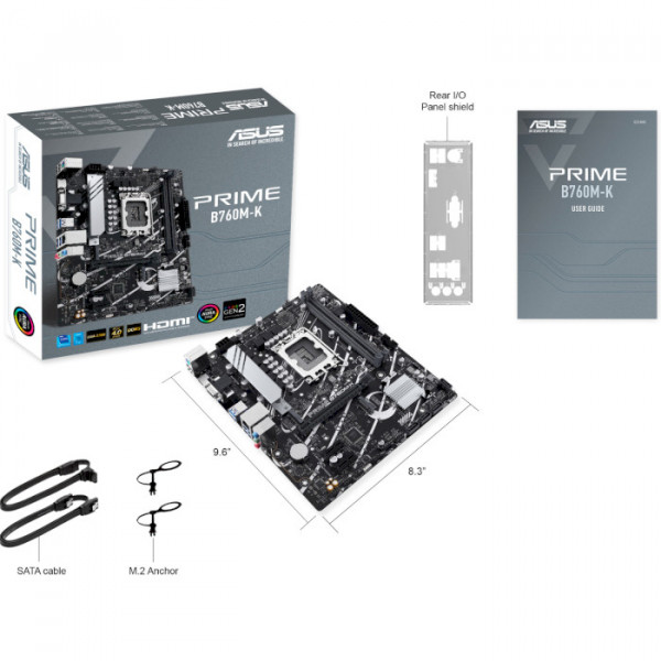 Фото - Материнская плата Asus PRIME B760M-K DDR5