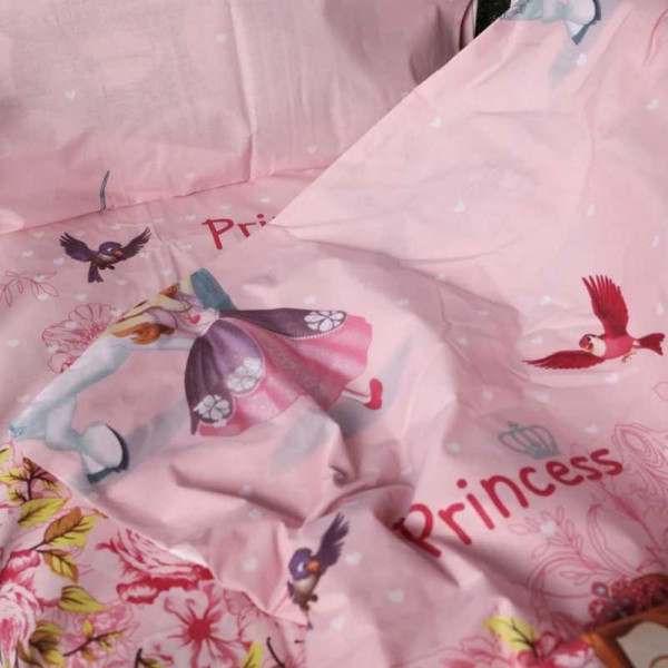 Фото - Комплект постільної білизни дитячий MirSon 110х140 17-0701 Princess Sofia Бязь (2200010458060)