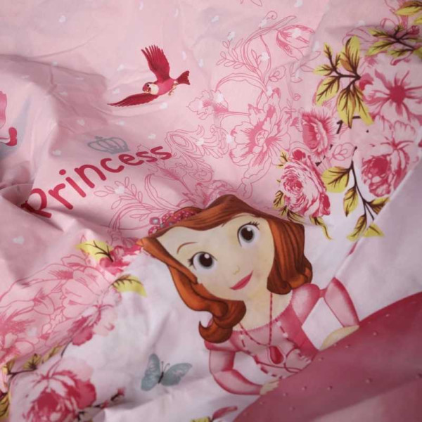 Фото - Комплект постільної білизни дитячий MirSon 110х140 17-0701 Princess Sofia Бязь (2200010458060)
