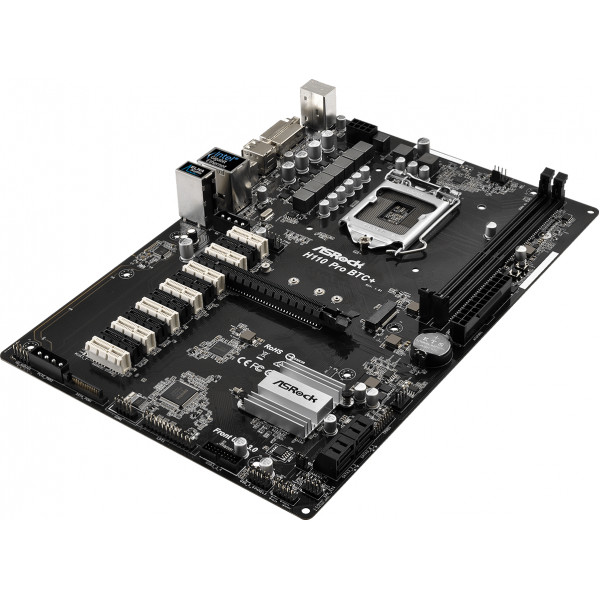 Фото - Материнская плата ASRock H110 Pro BTC+
