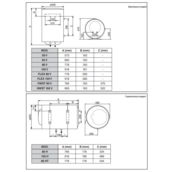 Фото - Водонагреватель Ariston PRO1 R 100 VTD 1,8K