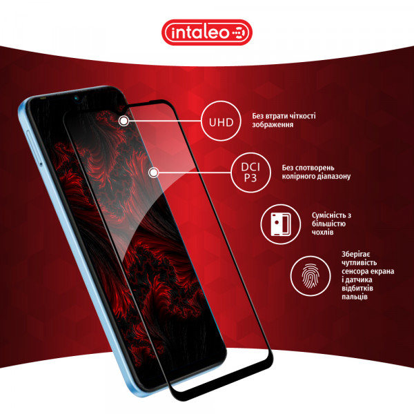 Фото - Захисне скло для смартфону Intaleo Full Glue for Tecno Pop 6 Pro Black (1283126551611)