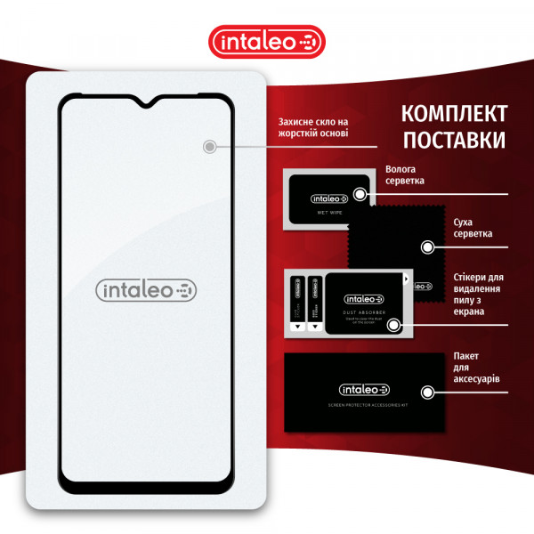 Фото - Захисне скло для смартфону Intaleo Full Glue for Tecno Pop 6 Pro Black (1283126551611)
