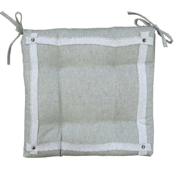 Фото - Подушка для стула Прованс 40х40 ''HYGGE'' Boa (хаки) (013683)