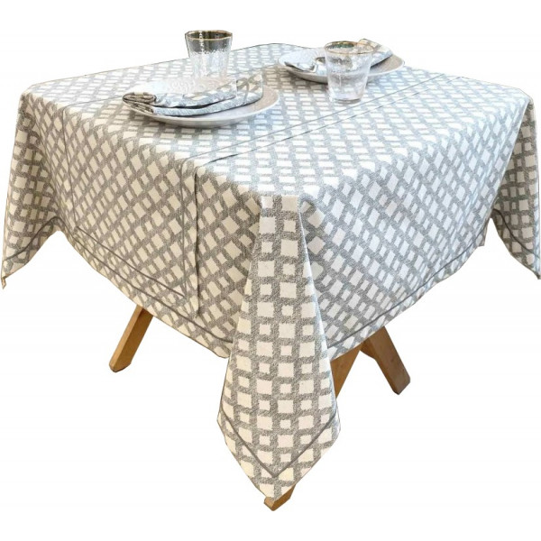 Фото - Скатерть прямоугольная Прованс 180х132 Avantime Лофт Серый (017287)