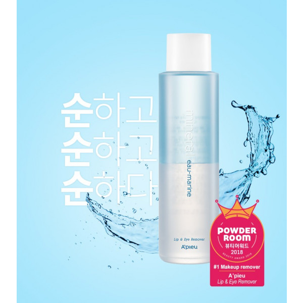 Фото - Лосьйон для зняття макіяжу A'pieu Mineral Lip&Eye Eau-Marine 250 мл (8809581455573)