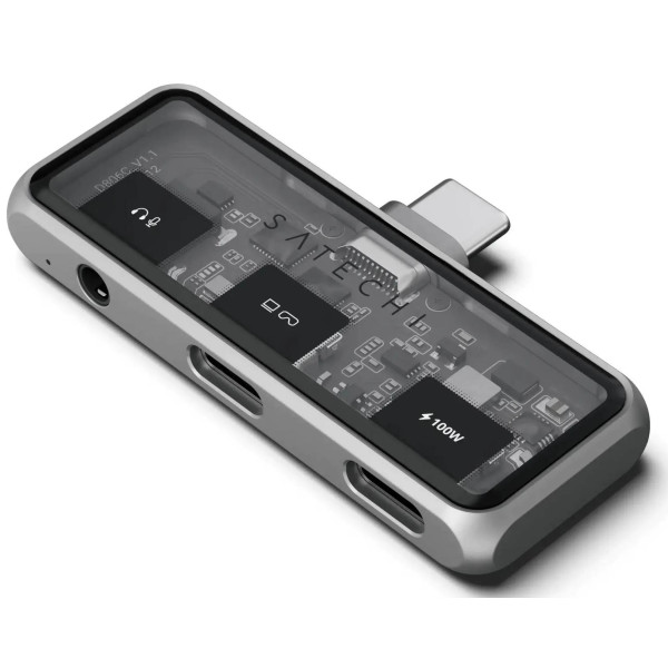 Фото - Хаб USB Satechi Mobile XR Hub with microSD Reader Space Grey (ST-HXRAJM)