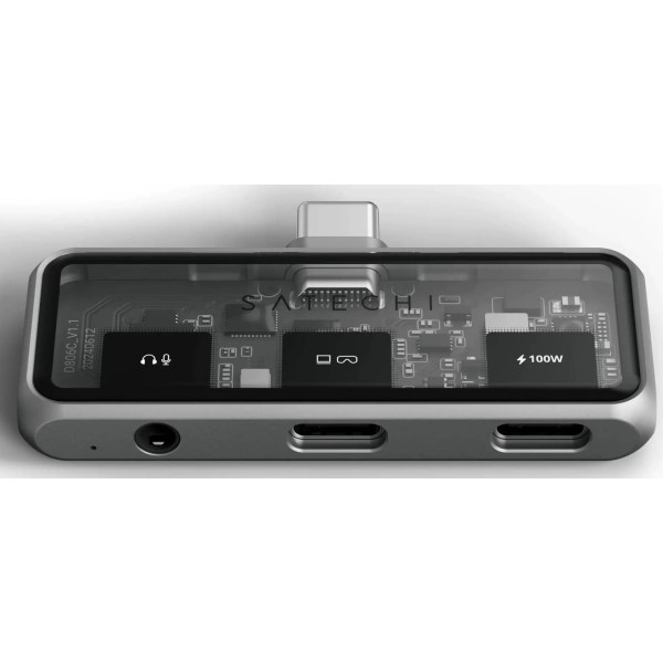 Фото - Хаб USB Satechi Mobile XR Hub with microSD Reader Space Grey (ST-HXRAJM)