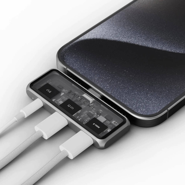 Фото - Хаб USB Satechi Mobile XR Hub with microSD Reader Space Grey (ST-HXRAJM)