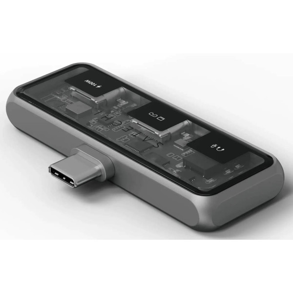Фото - Хаб USB Satechi Mobile XR Hub with microSD Reader Space Grey (ST-HXRAJM)