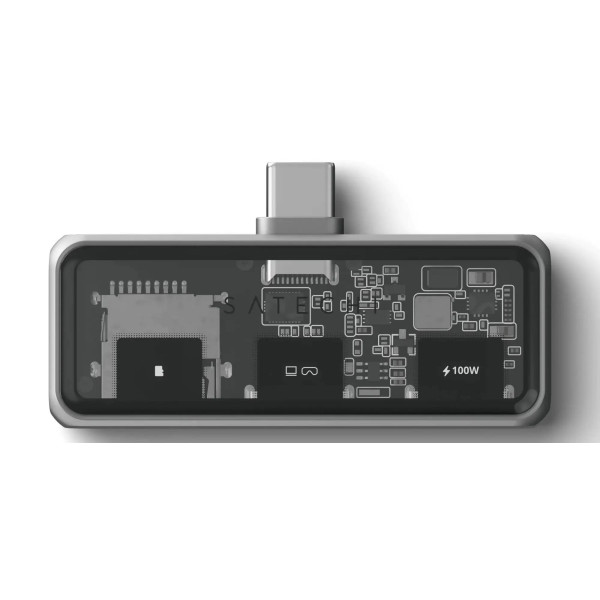 Фото - Хаб USB Satechi Mobile XR Hub with microSD Reader Space Grey (ST-HXRSDM)