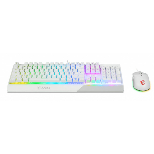 Фото - Клавіатура+миша MSI Vigor GK30 COMBO WHITE UA (S11-04UA302-CLA)