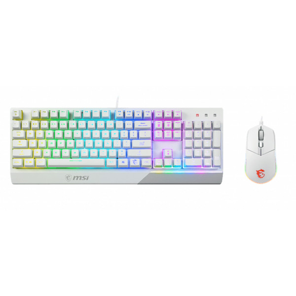 Фото - Клавіатура+миша MSI Vigor GK30 COMBO WHITE UA (S11-04UA302-CLA)