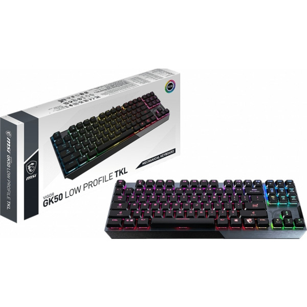 Фото - Клавіатура дротова ігрова MSI Vigor GK50 Low Profile TKL UA (S11-04UA210-GA7)