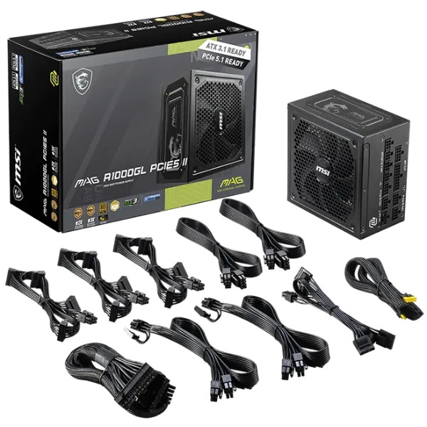 Фото - Блок питания для ПК MSI MAG A1000GL PCIE5 II