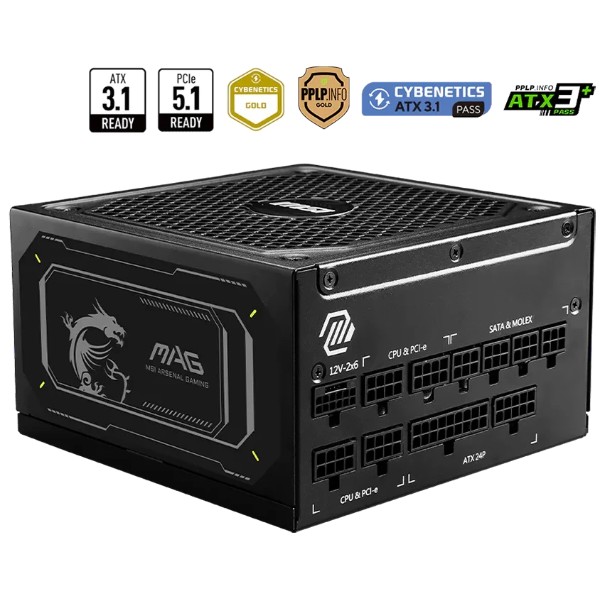 Фото - Блок питания для ПК MSI MAG A1000GL PCIE5 II