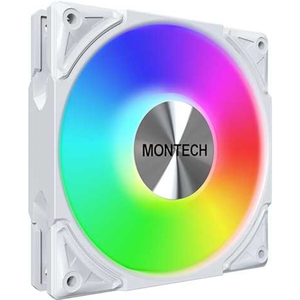 Фото - Корпусный вентилятор Montech METAL PRO 12 ARGB PWM WHT