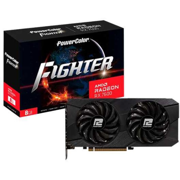 Фото - Відеокарта PowerColor AMD Radeon RX 7600 8GB GDDR6 Fighter V2 (RX 7600 8G-F/V2)