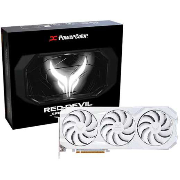 Фото - Відеокарта PowerColor AMD Radeon RX 9070 XT 16GB GDDR6 Red Devil Spectral White PowerColor (RX9070XT 16G-E/OC/WHITE)