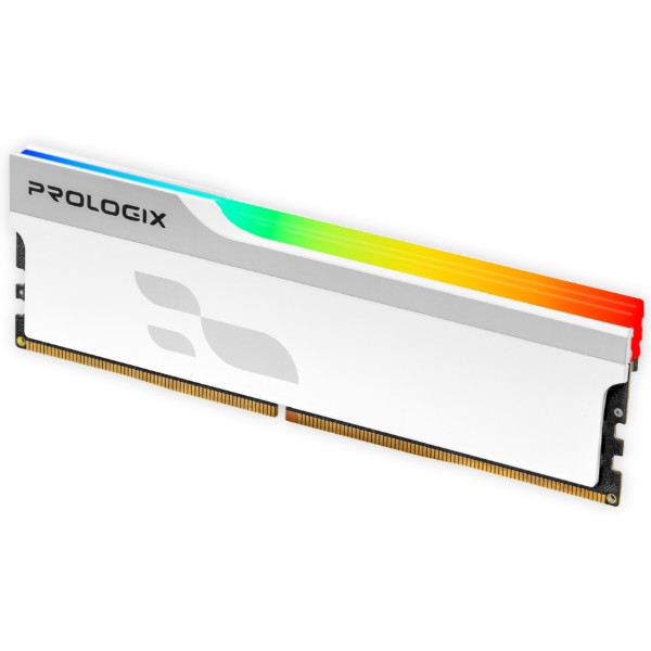 Фото - Память DDR ProLogix DDR4 16GB/3200 Onyx White RGB (PRO16GB3200YWR4)