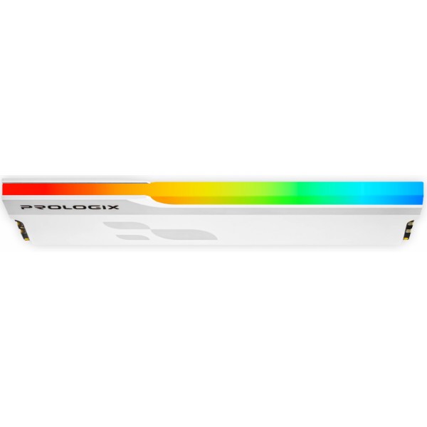 Фото - Память DDR ProLogix DDR4 16GB/3200 Onyx White RGB (PRO16GB3200YWR4)