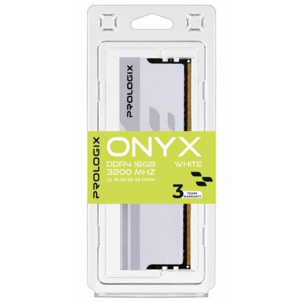 Фото - Пам'ять DDR ProLogix DDR4 16GB/3200 Prologix Onyx White (PRO16GB3200YW4)