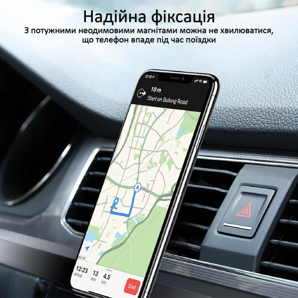 Фото - Автотримач Promate на воздуховод Airgrip-3 Black