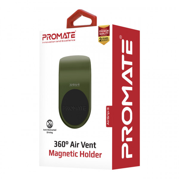 Фото - Тримач для мобільного пристрою Promate Airgrip-3 Green
