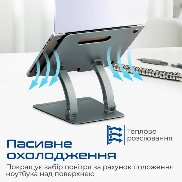 Фото - Подставка под ноутбук Promate Deskmate-7.grey