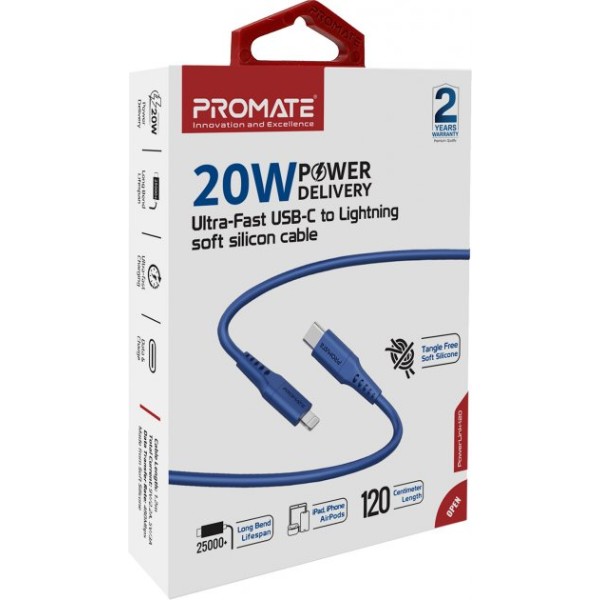 Фото - Кабель Promate Powerlink-120 Blue