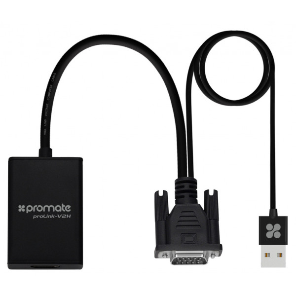 Фото - Перехідник Promate Prolink-v2h.Black