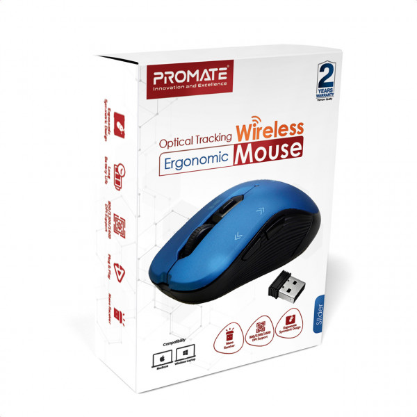 Фото - Миша бездротова Promate slider.blue