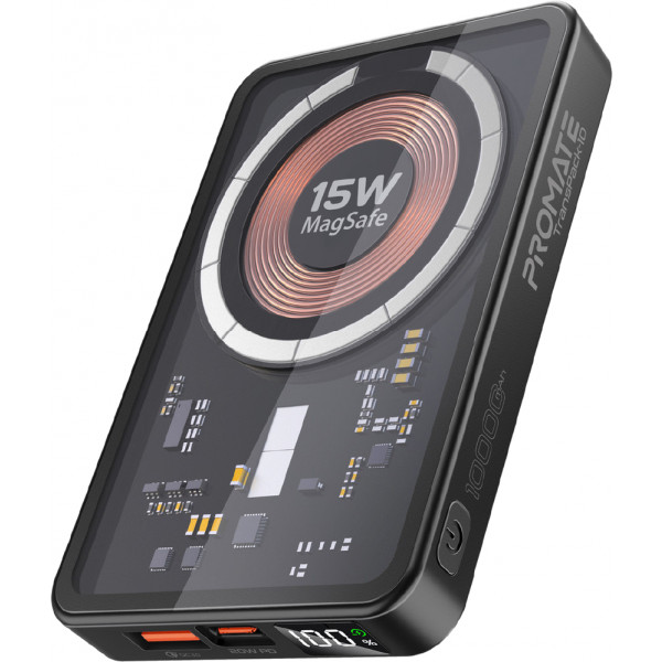 Фото - Батарея мобільна Promate Transpack-10 10000mAh Black