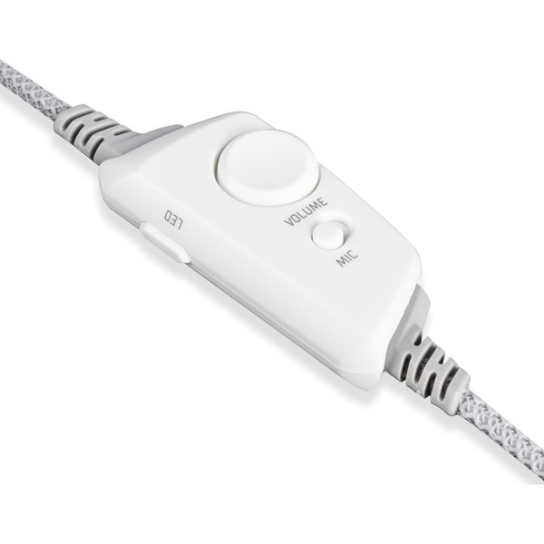 Фото - Гарнитура проводная игровая Modecom Volcano RGB Prometheus 7.1 White USB (S-MC-899-PROMETHEUS-200)