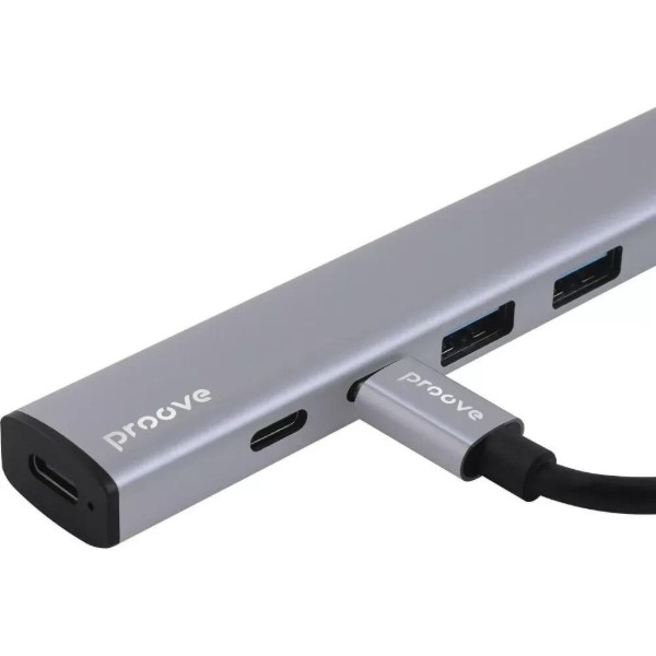Фото - Хаб USB Proove Arc Link 5 in 1 (2xUSB3.0 + 3xType-C3.0) Silver (HBAL00222024)