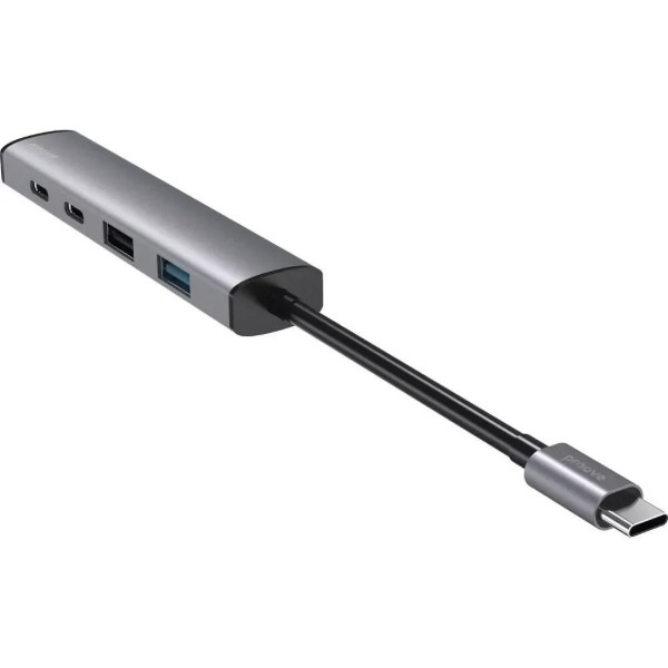 Фото - Хаб USB Proove Arc Link 5 in 1 (2xUSB3.0 + 3xType-C3.0) Silver (HBAL00222024)