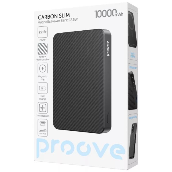 Фото - Батарея мобільна Proove Carbon Slim 22.5W 10000mAh Sunflare (PBCS22110050)