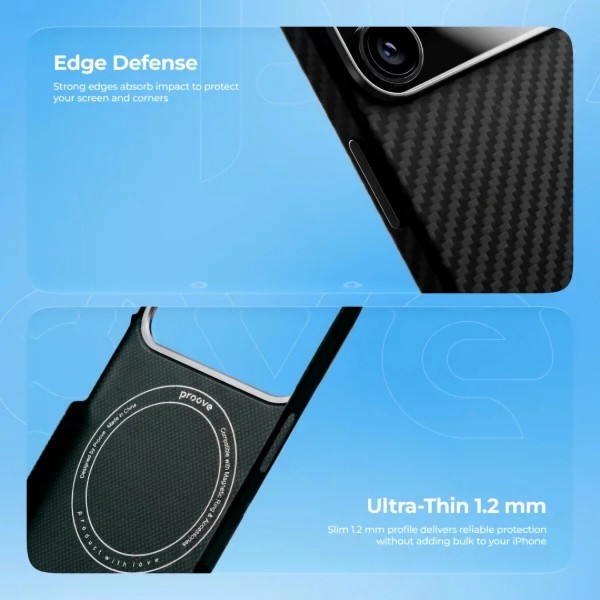 Фото - Чохол для смартфону Proove Carbon Slim with Magnetic Ring iPhone 17 Pro starfield (PCCSIP17P053)