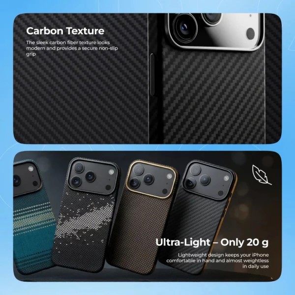 Фото - Чохол для смартфону Proove Carbon Slim with Magnetic Ring iPhone 17 Pro starfield (PCCSIP17P053)