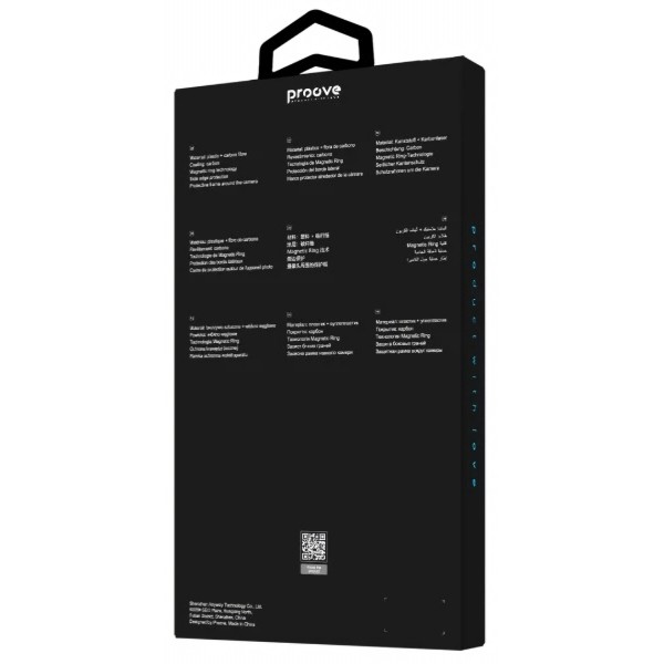 Фото - Чохол для смартфону Proove Carbon Slim with Magnetic Ring iPhone 17 Pro starfield (PCCSIP17P053)
