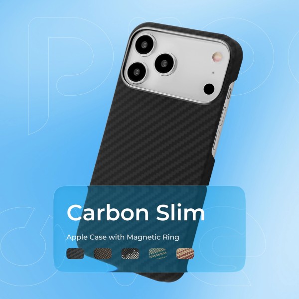 Фото - Чохол для смартфону Proove Carbon Slim with Magnetic Ring iPhone 17 Pro starfield (PCCSIP17P053)